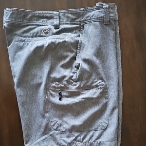 Magellan Outdoors Charcoal Shorts with Zipper Pocket